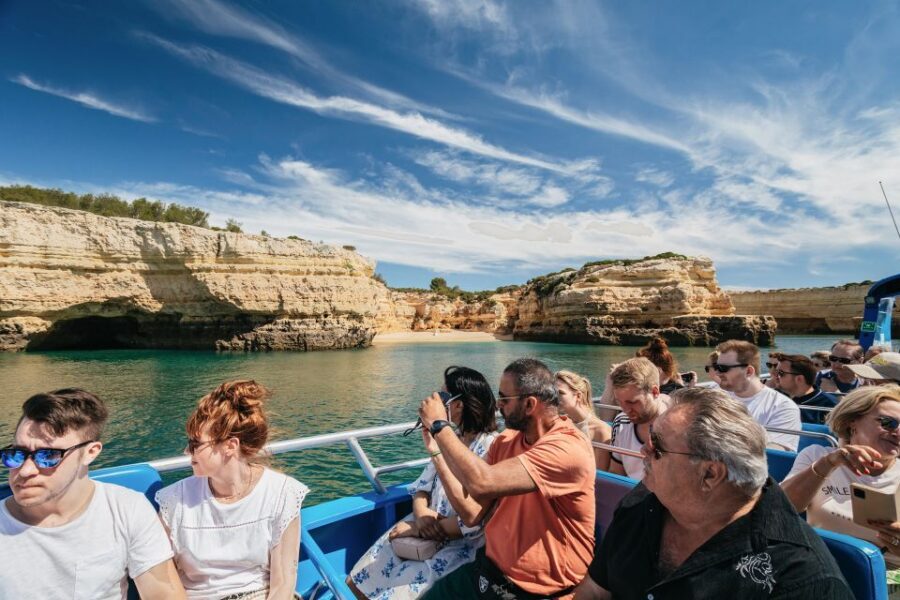 Albufeira: 2.5-Hour Benagil Caves & Dolphin Watching - Coastline Cruise Energy: The Stops That Actually Help You See the Algarve