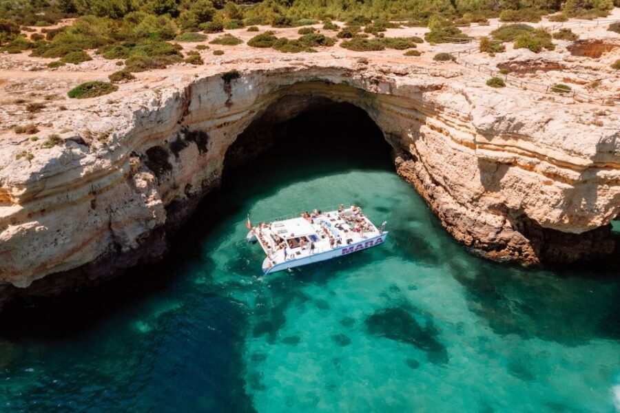 Albufeira: Caves and Coastline Catamaran Cruise to Benagil - Swim Stop, Wi‑Fi, and the Champagne Toast on the Return