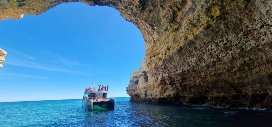 Albufeira: Coastline and Benagil Caves Tour by Catamaran - The Coastline Cruise: Beaches and Rock Formations Along the Way