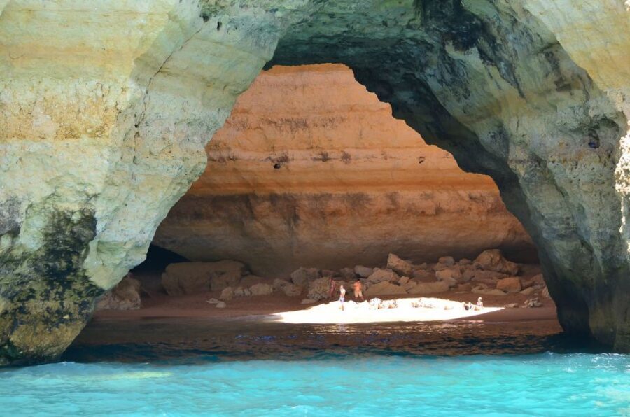 Albufeira: Dolphin Watching and Benagil Cave Boat Cruise - Mid-Sea Swim Stop and Dolphin Watching From the Water