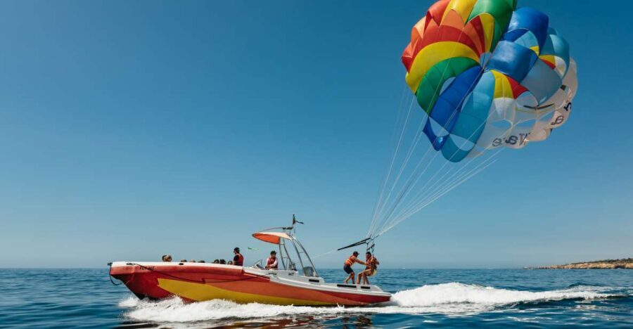 Albufeira: Parasailing Boat Trip - Where You Meet at Momentos Dinâmicos and Get Fitted