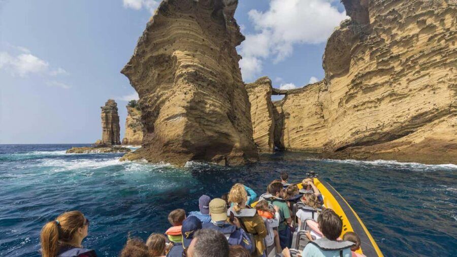 Azores: Whale Watching & Islet Boat Tour w/ Marine Biologist - From Marina to open ocean: the vibe on a zodiac RIB in São Miguel