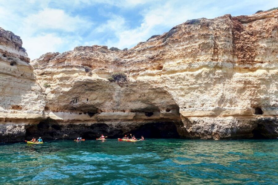 Benagil: Benagil Caves and Secret Spots Guided Kayaking Tour - Gear and safety: how this tour keeps you confident
