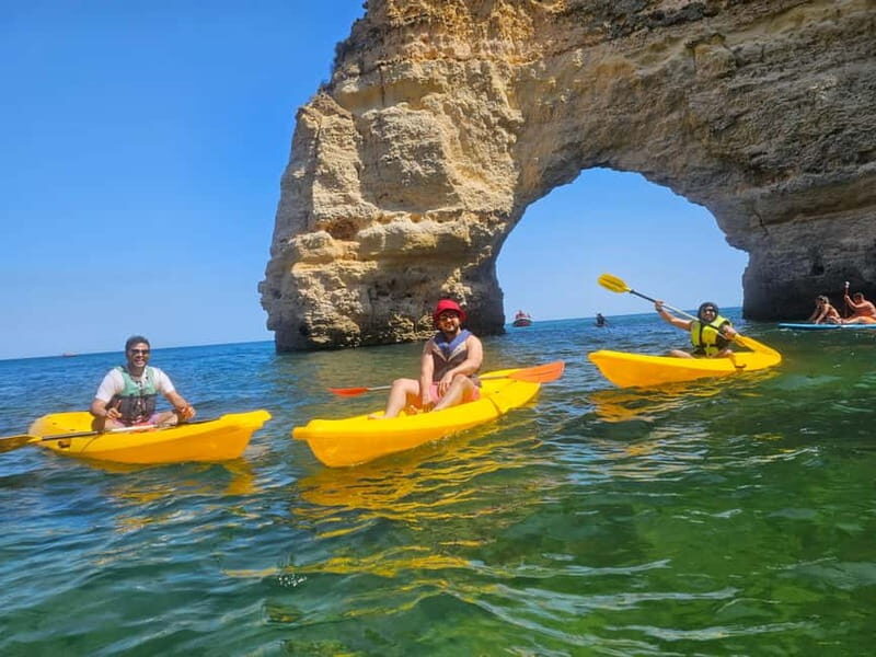 Benagil Cave: Guided Kayak Tour with Caves and Cliffs - Sea conditions and tides: why you might not enter every cave