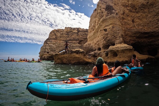 Benagil: Caves, Beaches, and Secret Spots Guided Kayak Tour - Benagil Beach to Benagil Sea Cave: The First Paddle Moments