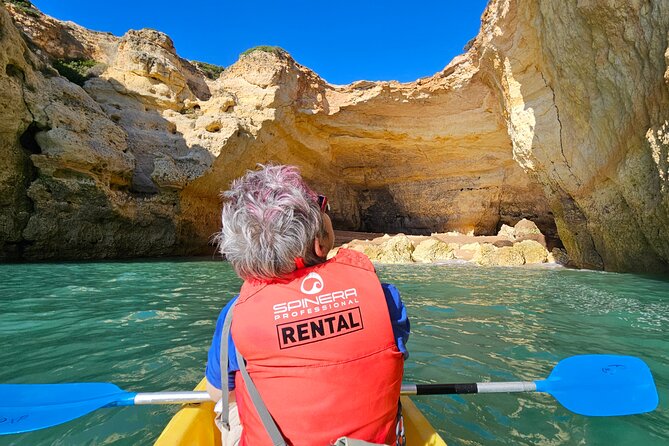 Benagil: Caves, Beaches, and Secret Spots Guided Kayak Tour - Praia da Marinha and the Arco Natural Moment