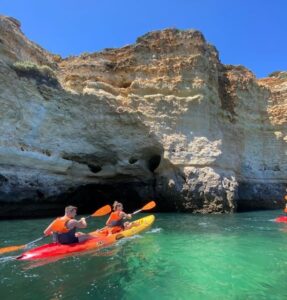 Benagil: Caves, Coves & Secret Beaches Guided Kayaking Tour - Safety briefing and kayak gear: how the tour keeps things manageable
