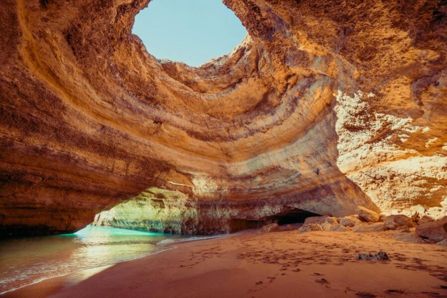 Benagil: Caves, Coves & Secret Beaches Guided Kayaking Tour - Praia da Corredoura and the in-between coastline feel