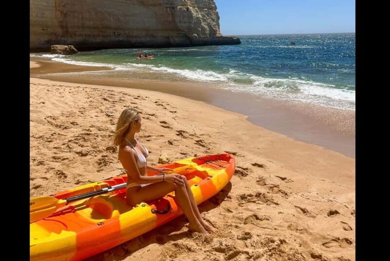 Benagil: Guided Kayak Tour inside caves and Praia da Marinha - Kayak basics: stable, guided, and mostly beginner-friendly