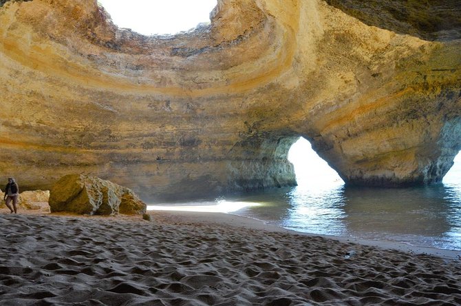 Caves and Dolphin Watching Cruise from Albufeira - English on board and an app for extra context