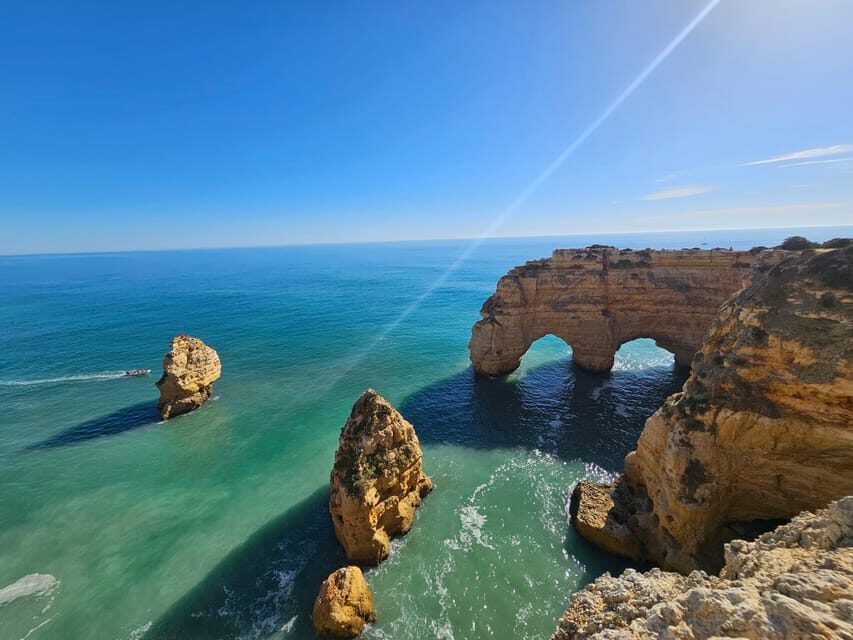 From Faro: The Original Benagil Cave, Marinha & More Tour - Faro Marina to Algar Seco: starting with the coast, not the commute