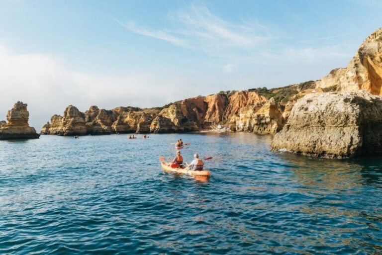Lagos: Kayak Experience - Catamaran Ride to Ponta da Piedade: The Chill Part Before You Paddle