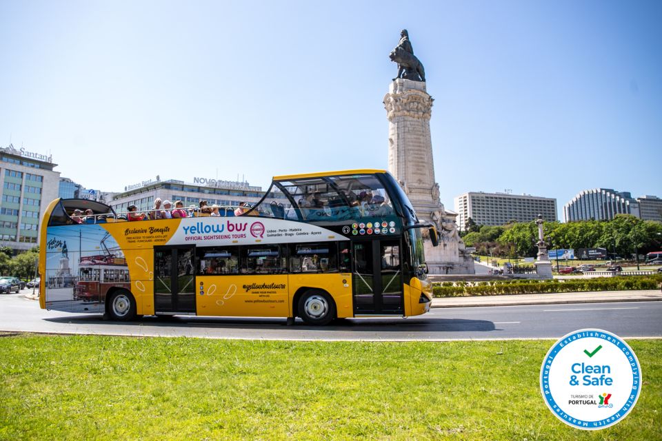 Lisbon: 1-or 2-Day Hop-On Hop-Off Bus Tour - Where you actually board: Restauradores Square, route signs, and timing