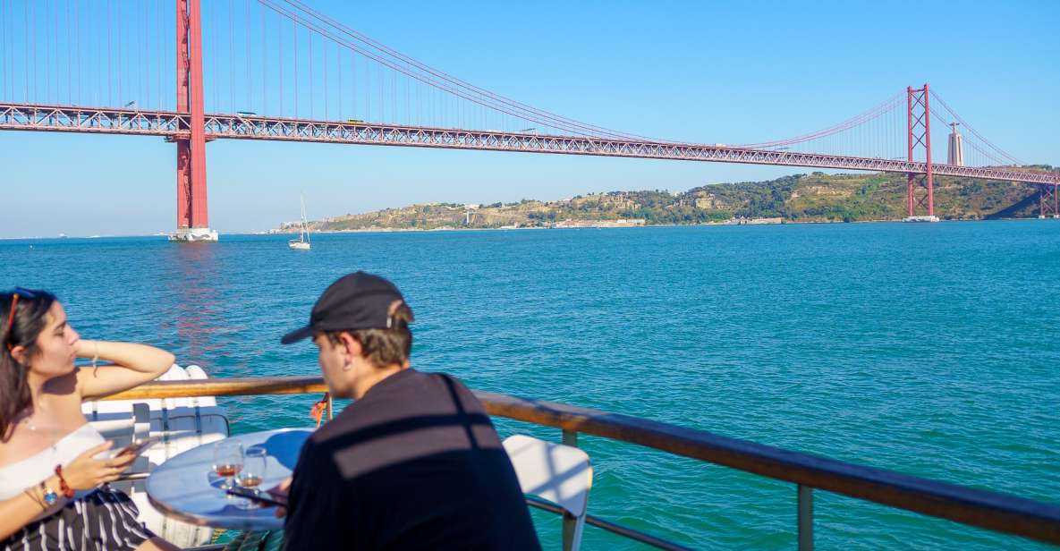 Lisbon: Tagus River Cruise with Welcome Drink - The 25 de Abril Bridge close-up: why this stretch is the headline