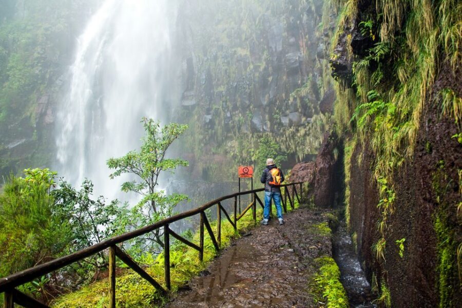 Madeira: Enjoy a Guided Levada Walk in the Rabaçal Valley - Levada do Risco and the lead-in to 25 Fontes