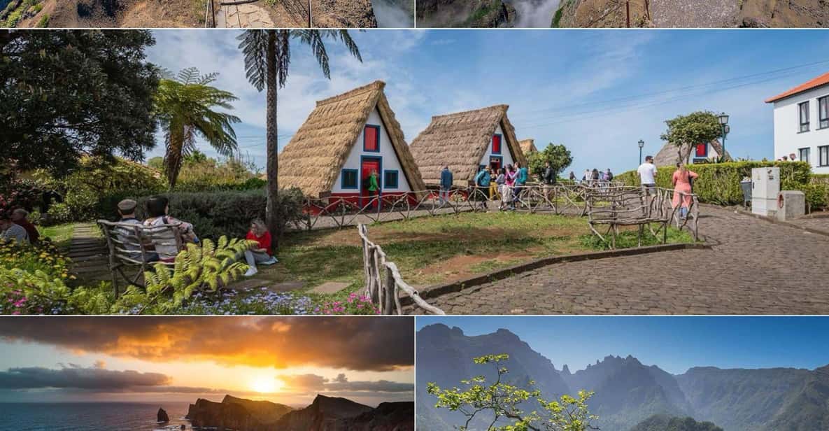 Madeira Funchal:East Tour Pico Arieiro & Santana&Laurissilva - Faial Guindaste: the ocean glass walkways that make the north coast feel close