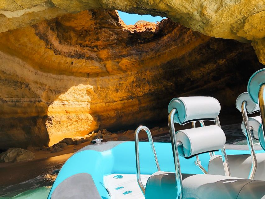 Portimão: Benagil Cave and Praia de Marinha Boat Tour - Praia da Marinha: swim time under the famous arches
