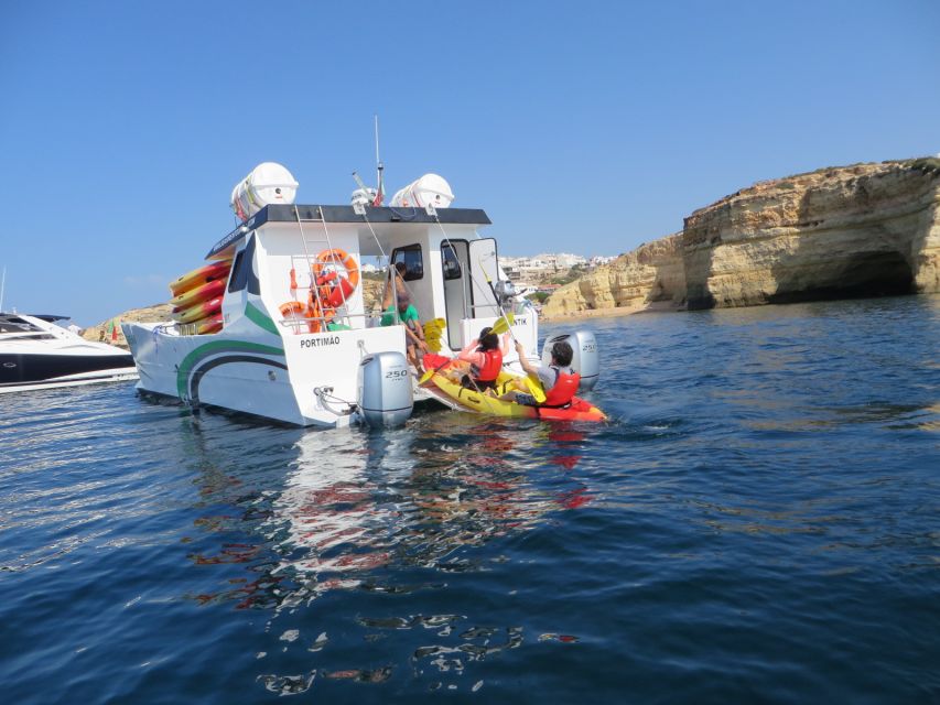 Portimão: Kayak Tour of Benagil Caves - The catamaran ride back: relaxed and scenic
