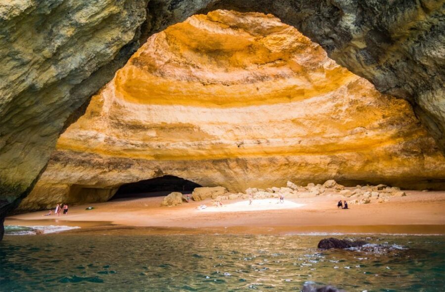 Portimão: Sunset Cruise to Benagil Cave - Small boat reality: seating, photos, and comfort