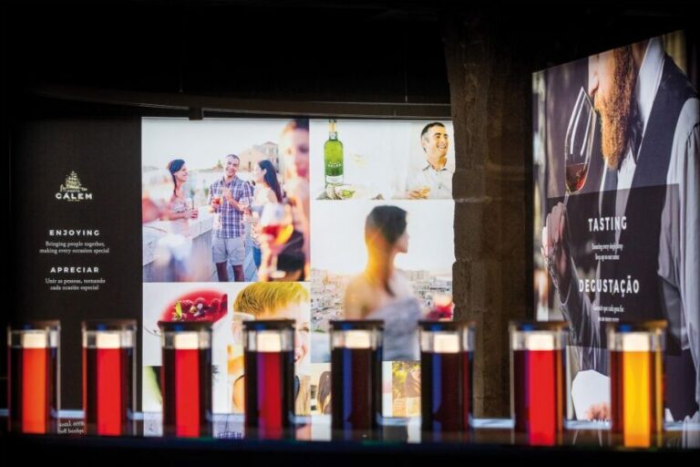 Porto: Cálem Cellar Tour, Interactive Museum & Wine Tasting - The 15-Minute Interactive Museum: Smell, Color, and the Douro Story