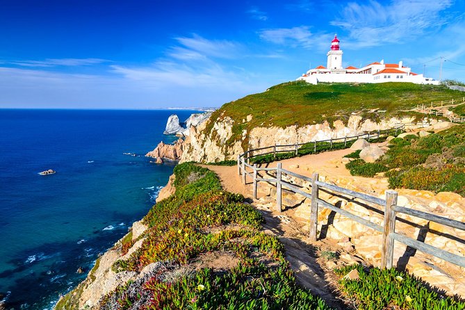 Sintra, Pena, Regaleira, Cabo da Roca & Cascais from Lisbon - H2: Cabo da Roca cliffs, Guincho Beach, and the Boca do Inferno drive